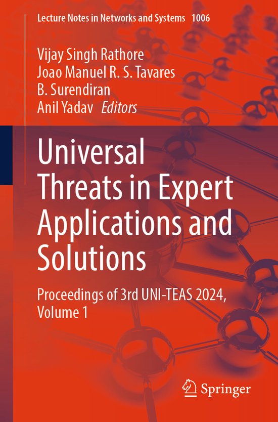 Lecture Notes in Networks and Systems1006- Universal Threats ... - cover