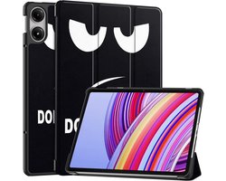 Hoesje Geschikt voor Xiaomi Redmi Pad Pro / Poco Pad | Book Case | Magneet Sluiting | Don't Touch Print