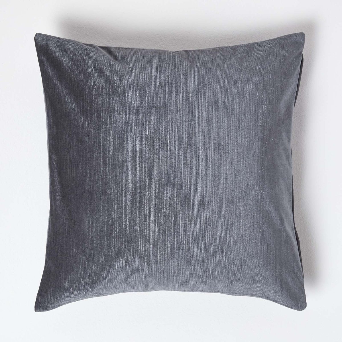 Homescapes fluwelen kussenhoes donkergrijs 45 x 45 cm