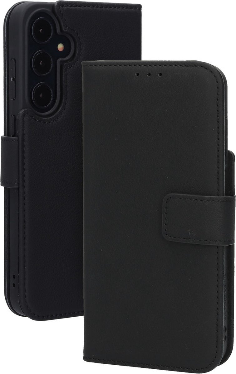 Mobiparts Leather Wallet Case geschikt voor Samsung Galaxy A35 - Zwart