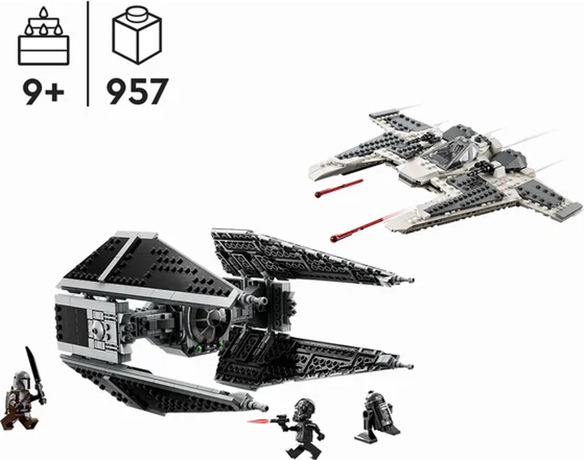 LEGO Star Wars Mandalorian Fang Fighter vs. TIE Interceptor Set - 75348 — afbeelding 14