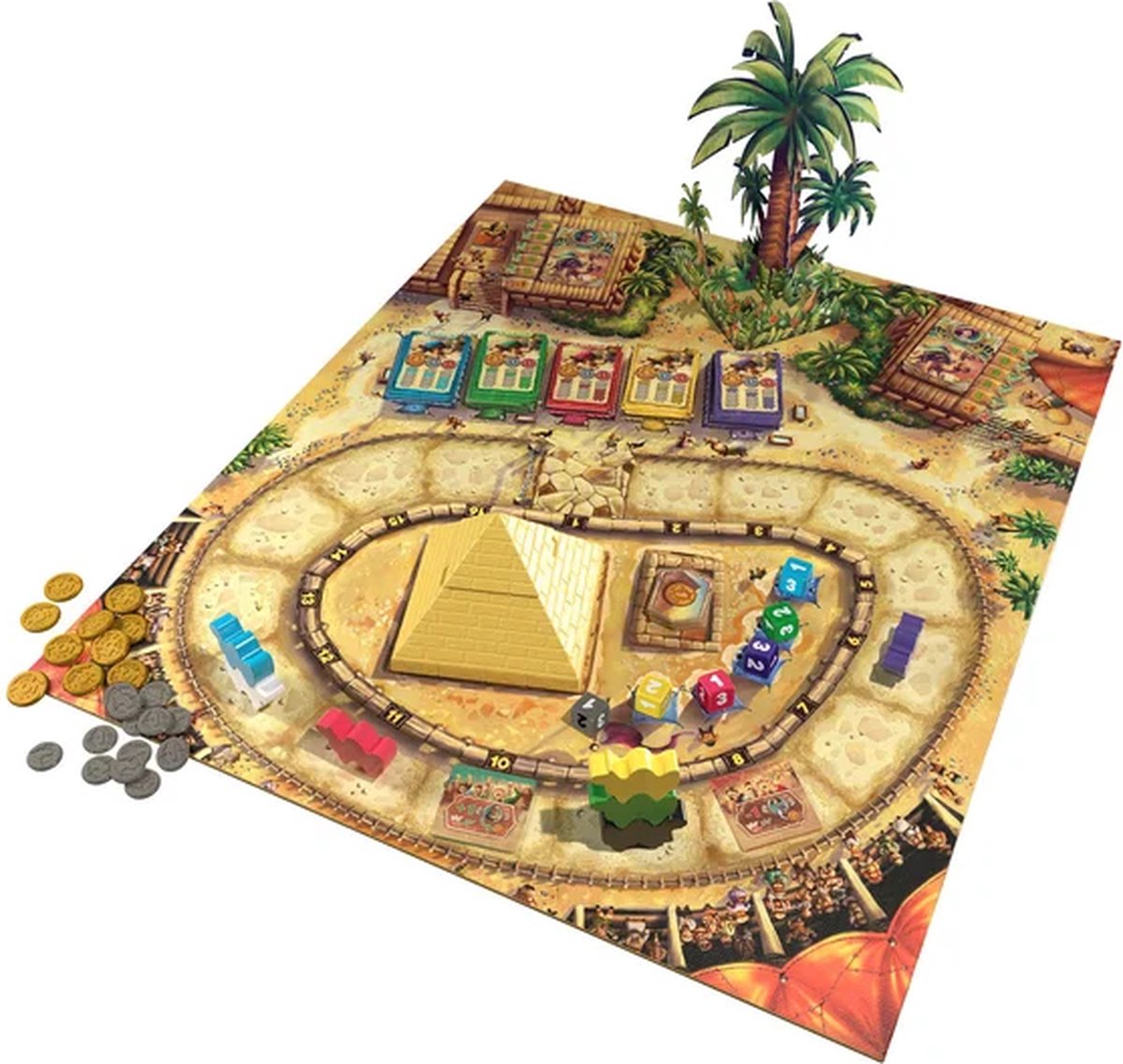 Eggertspiele Camel Up - Bordspel Kamelenrace - Nieuwe editie met 3D palmboom — afbeelding 12