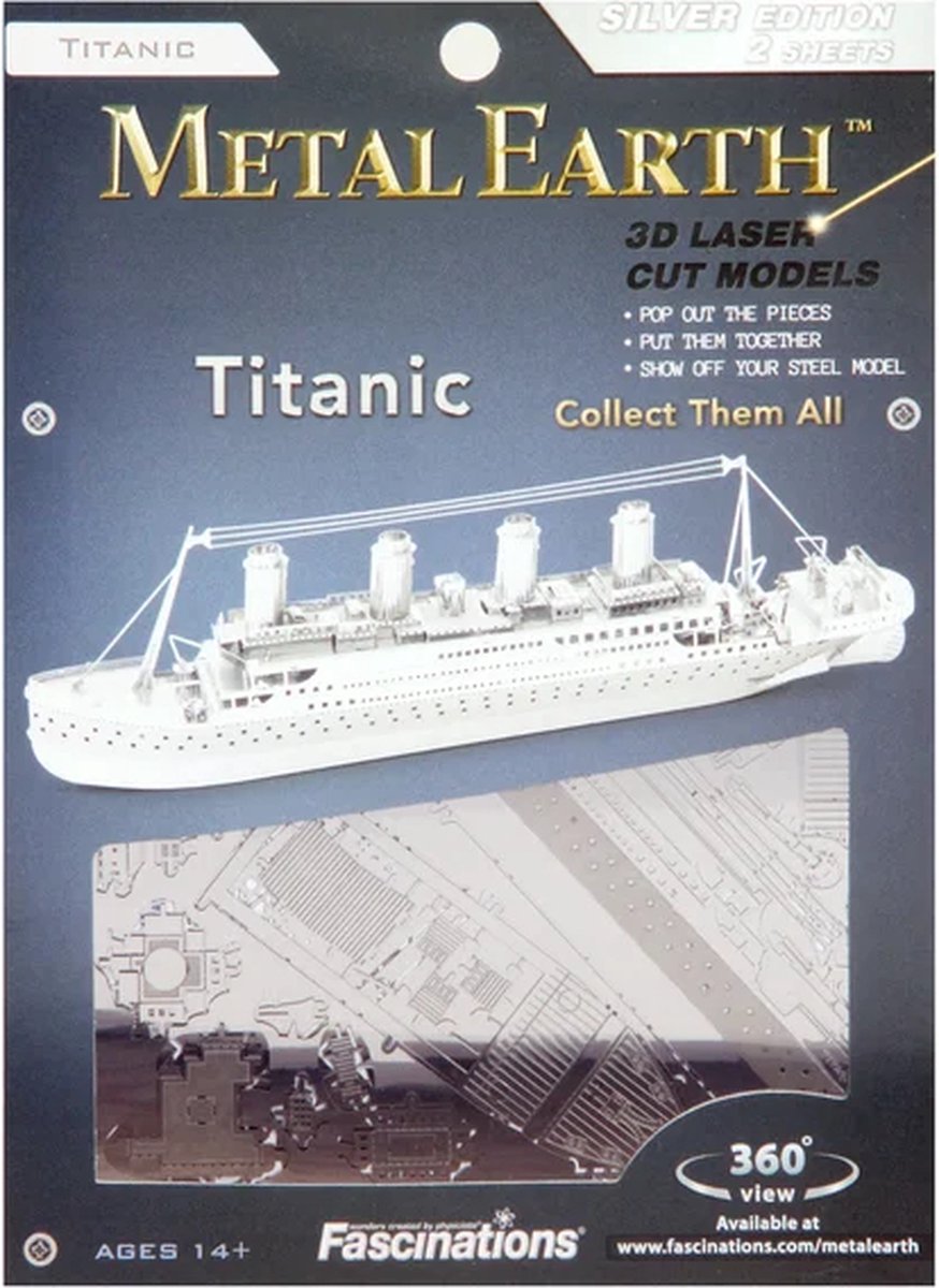 Metal Earth Modelbouw 3D Titanic - Metaal — afbeelding 6