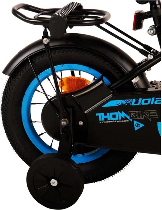 Volare Thombike Kinderfiets - Jongens - 12 inch - Zwart Blauw van Volare — afbeelding 4