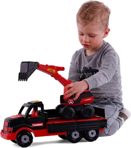 Cavallino Toys Cavallino Mammoet Torpedo Vrachtwagen met Graafmachine, 44,5cm van Cavallino Toys — afbeelding 4