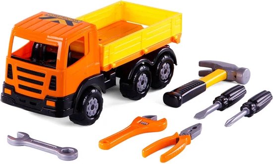 Cavallino Toys Cavallino XL Kiepvrachtenwagen met Gereedschap, 6dlg. van Cavallino Toys — afbeelding 5