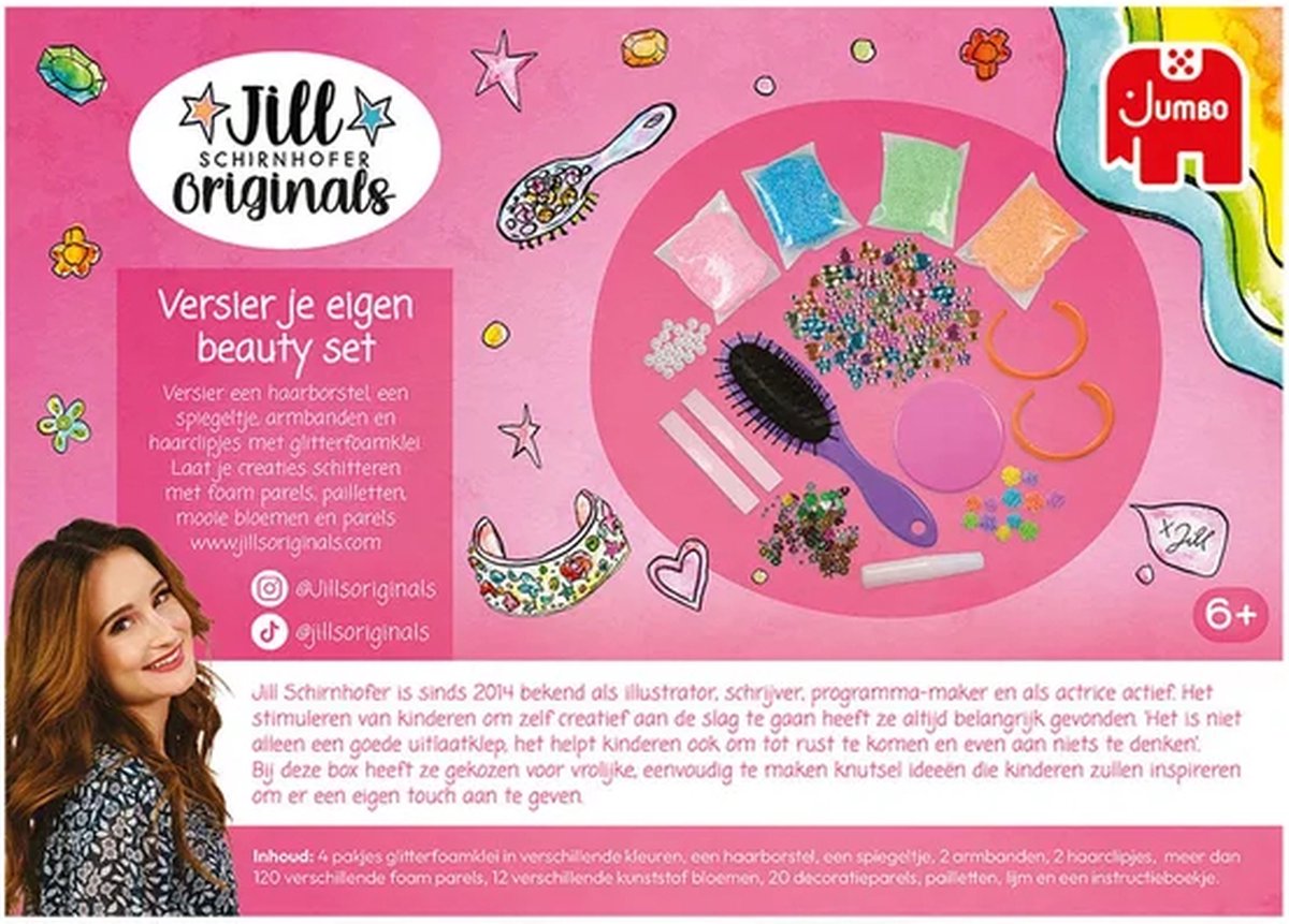 Jumbo - Jill Schirnhofer - Versier je eigen beauty set - Knutselset - Knutselpakket 6 jaar — afbeelding 6