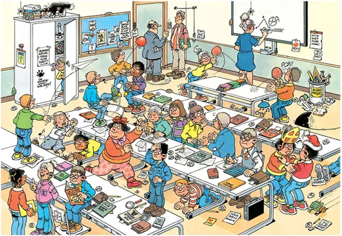 Jan van Haasteren Junior - Het Klaslokaal - 360 stukjes - Kinderpuzzel — afbeelding 3