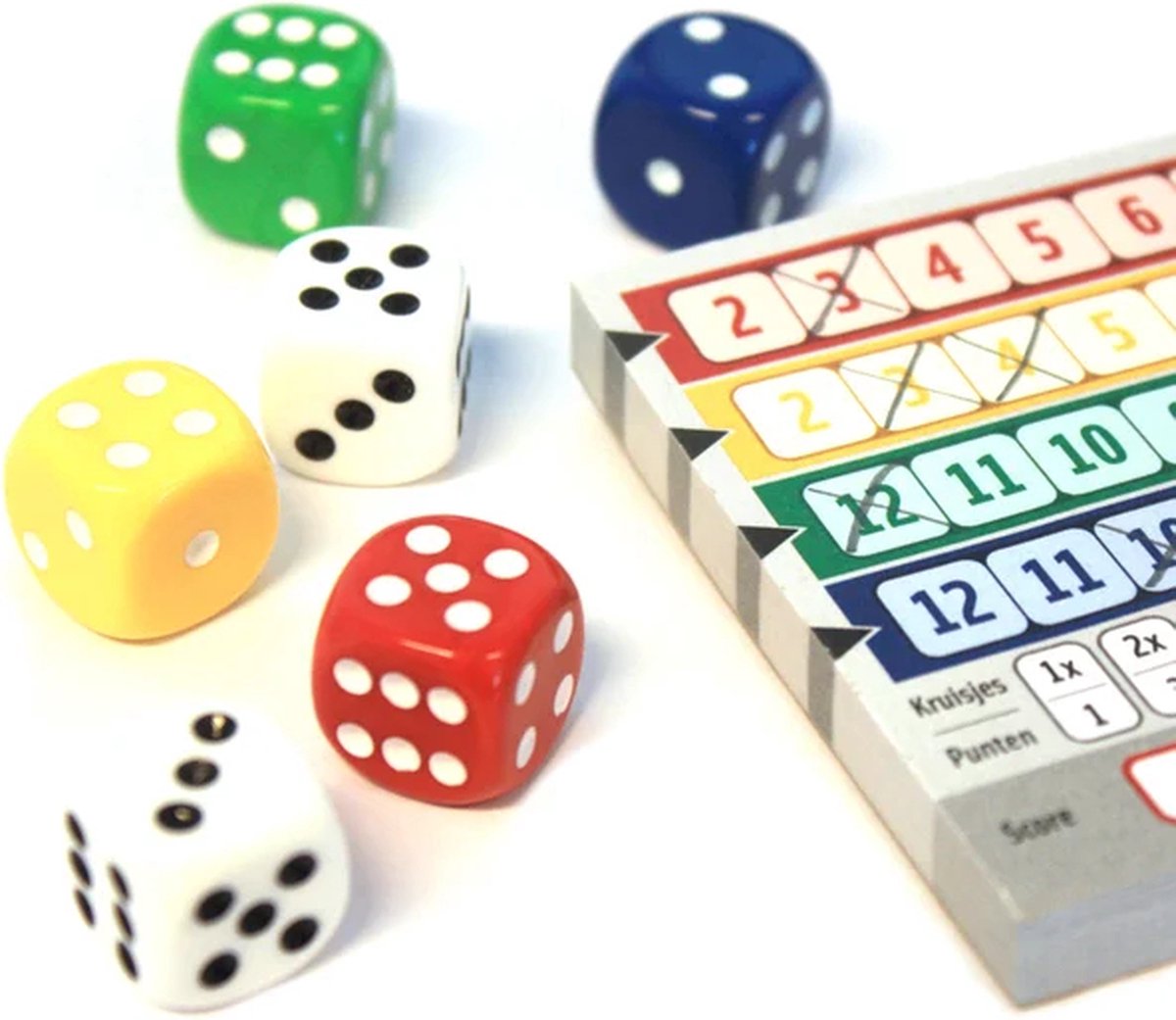 White Goblin Games - Qwixx - Dobbelspel - 2 tot 5 spelers - Voor de hele familie - Gezelschapsspel - Klein cadeautje — afbeelding 10