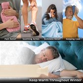 Bol.com 2 liter lange rubberen warmwaterkruik voor pijnverlichting - warm kompres krampen rugpijn nekpijn aanbieding