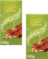 Lindt LINDOR Pistache Chocoladereep 2x 100 gram - Pistache Chocolade - Dubai Chocolade