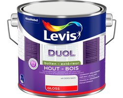 Levis - Duol Hout Buiten Gloss - Wit - 2,5 L
