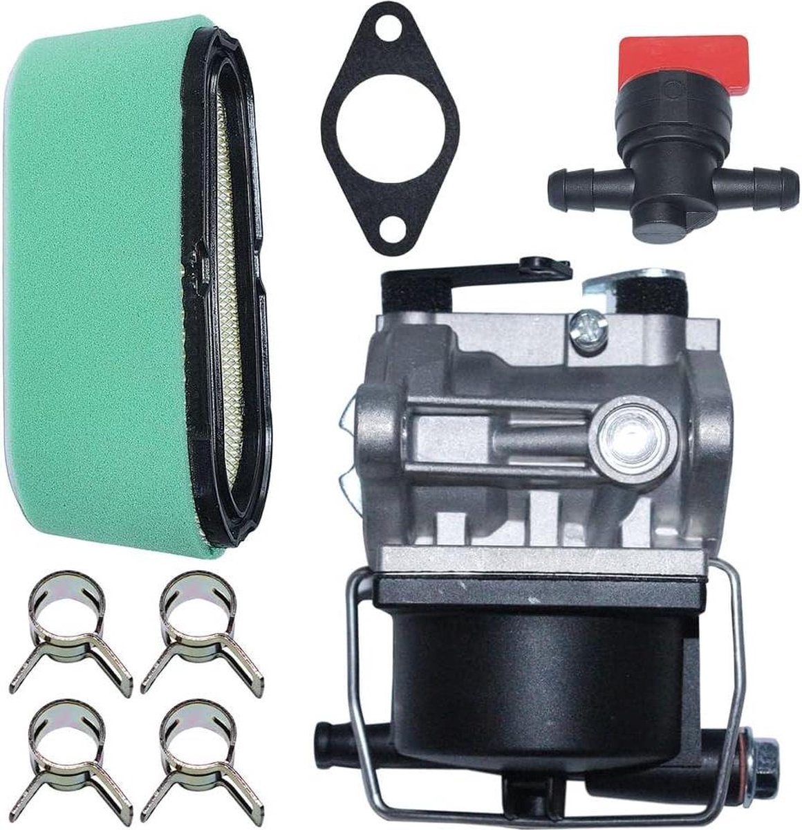 Luchtfilter Carburateur Kit voor Tecumseh Ohv110 Ohv115 Ohv120 Ohv125 Ohv130 Ohv135 Ov358Ea - Vervangt 640065A 640065 - Stens 520-952 052 6-316 - Draaibaar 13153
