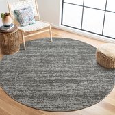 Relax Oslo - Tapis uni à poils courts - Rond - Tapis moderne - Grijs- 200 CM ROND