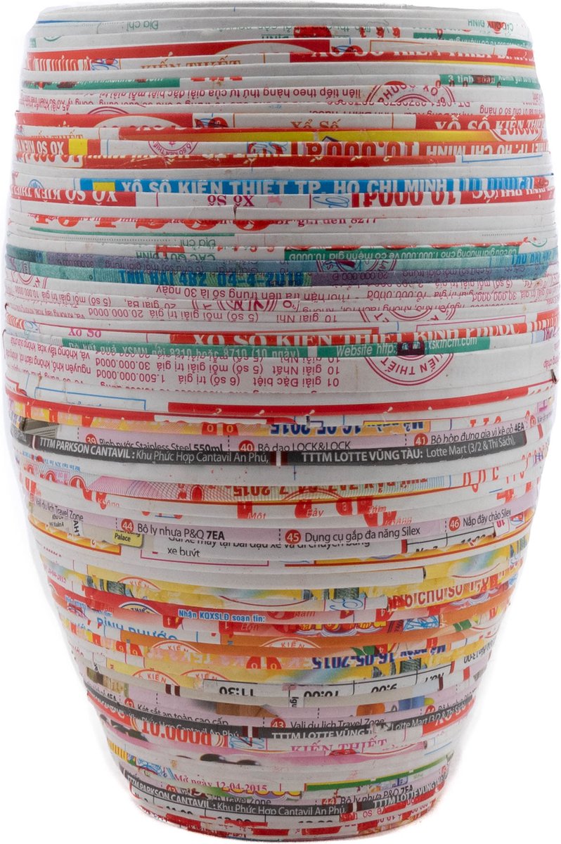 Fairforward Vaas - gerecycled papier - H19,5 cm