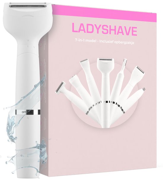 Foto: Fave ladyshave 7 in 1 ladyshaves voor vrouwen oplaadbaar ontharingsapparaten scheerapparaat gezicht bikinitrimmer dames