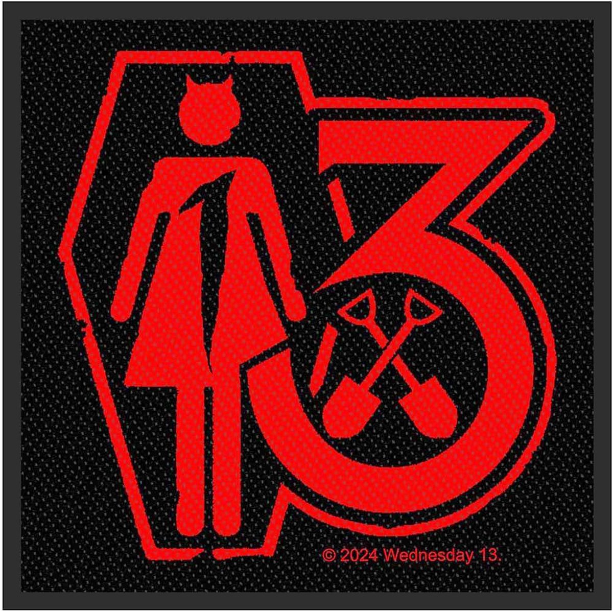 Wednesday 13 - Casket Patch - Zwart