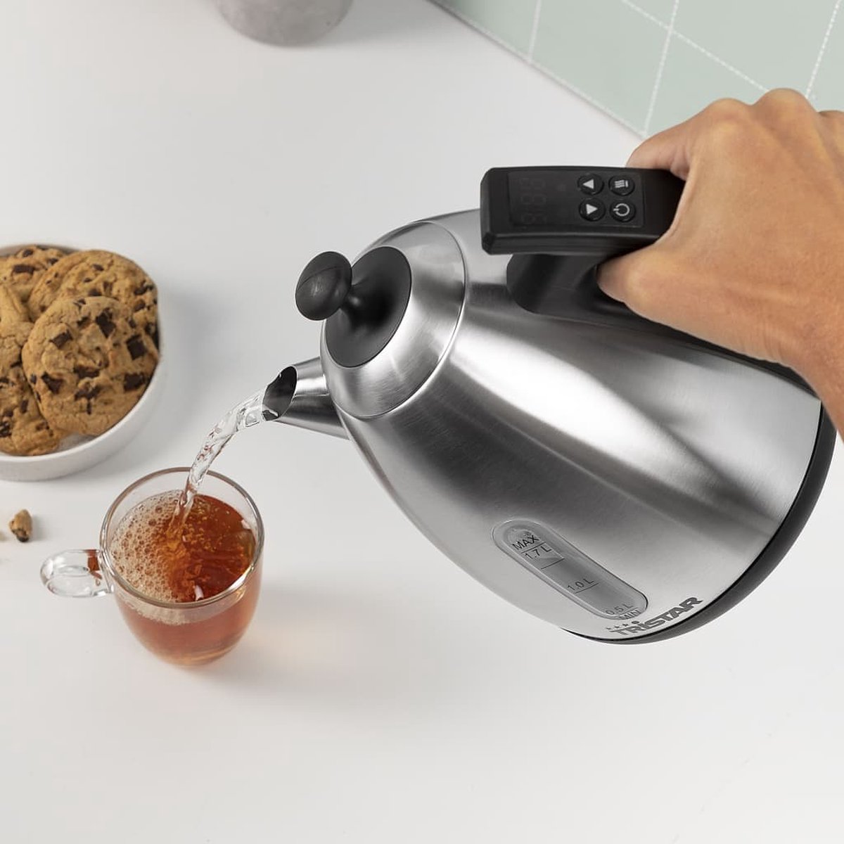 Tristar WK-3403 Waterkoker Snoerloos Zilver