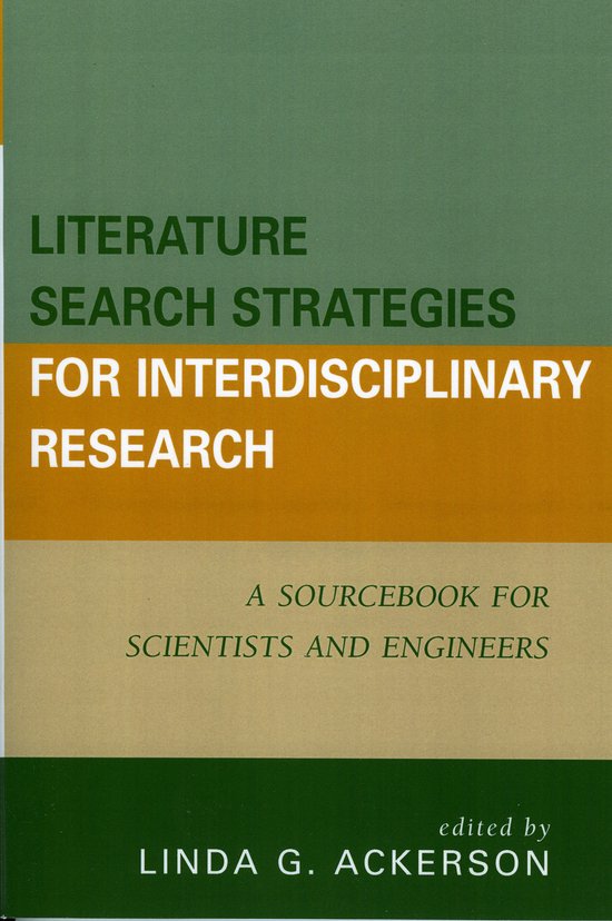 Literature Search Strategies for Interdisciplinary Research - cover
