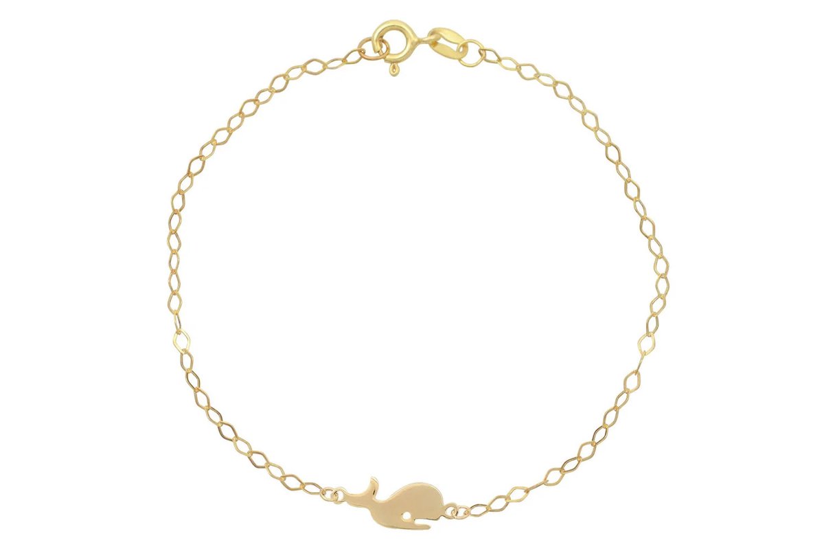 Baby/Kinder Armband Walvis 14K Goud