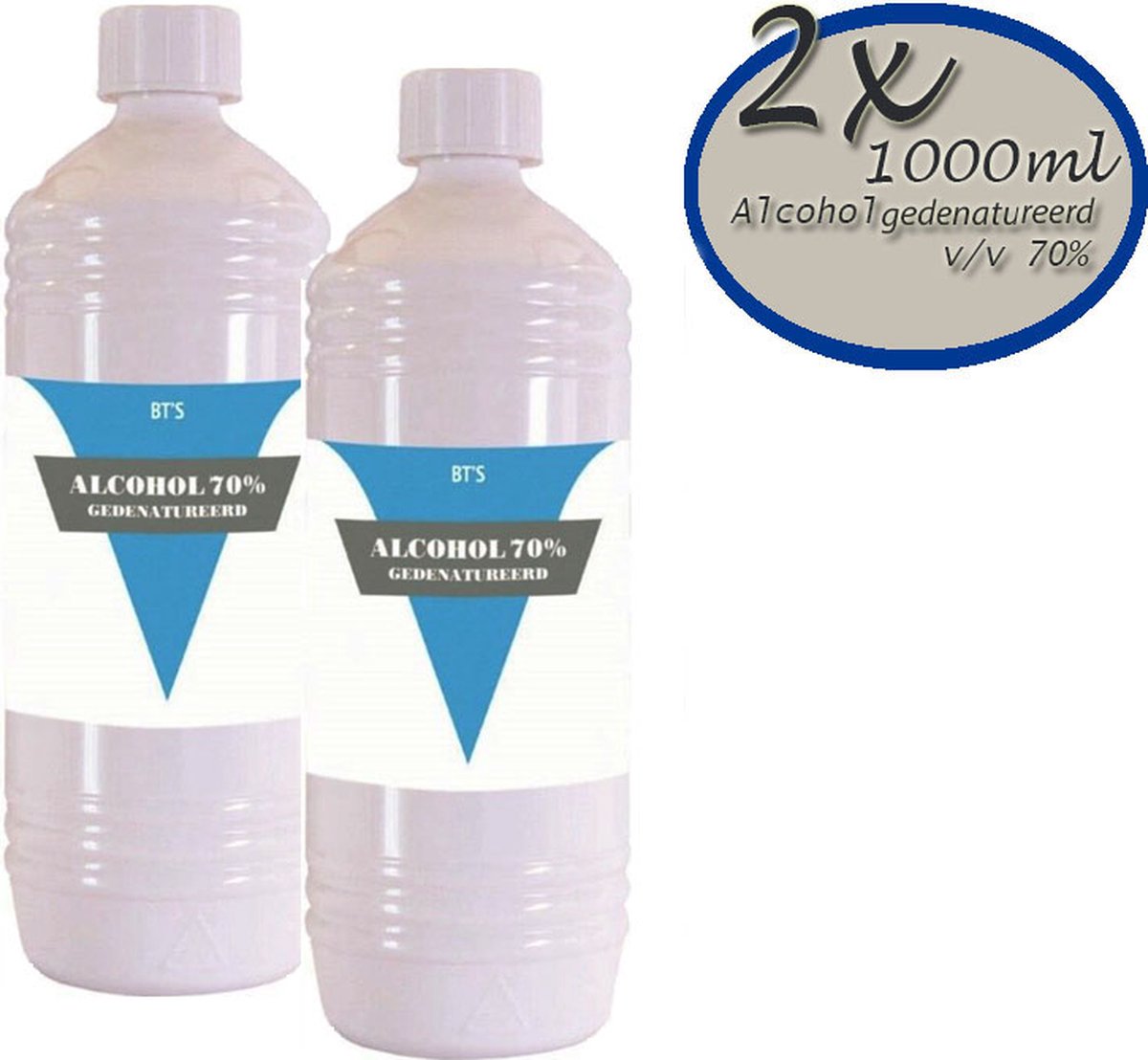 Goedkoopste Gedenatureerde Alcohol 70 - 2x 1000ML