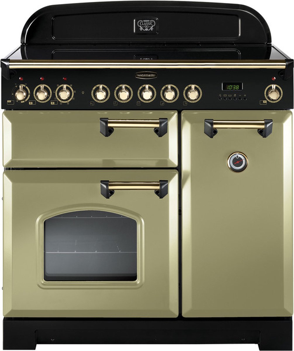 Rangemaster Classic Deluxe 90 Ceramic Range-fornuis Electrisch Keramisch Olijf