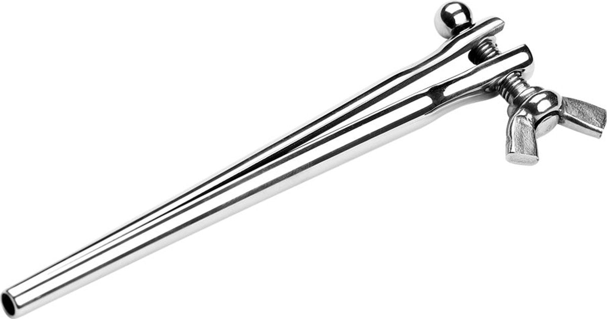 Goedkoopste Fixxx - Spreidende Penis Plug met Schroef - 6 mm - Zilver