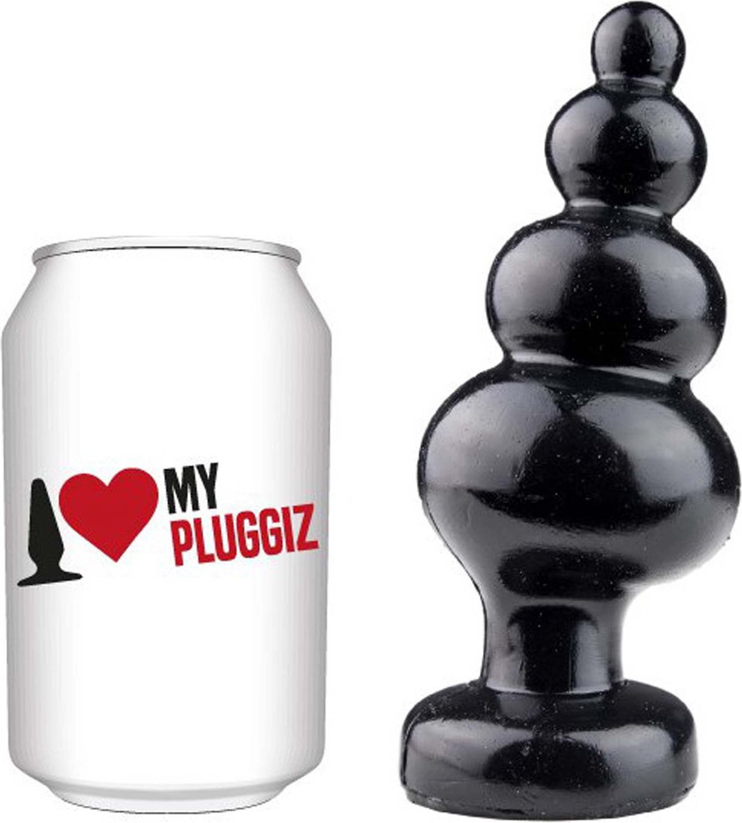 Gangbangster - One More - Buttplug - 14 x 6 cm - PVC - Zwart