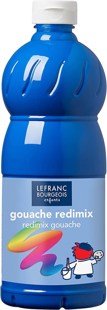 L&B Plakkaatverf Redimix Cyan Primary Blue 500ml