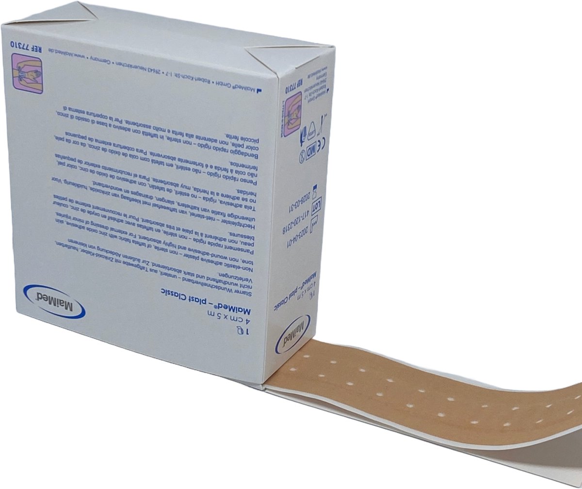 Goedkoopste Maimed-plast Classic pleister op rol - 4cm x 5 m