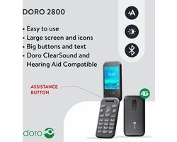 Mobiele klaptelefoon zonder abonnement, telefoon voor senioren met noodoproep senioren telefoon mobile