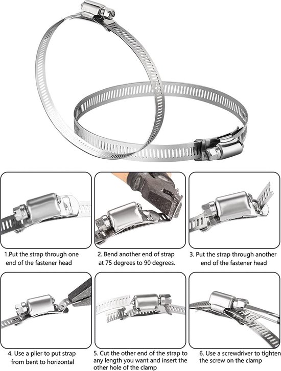 Slangklemmen - Hoogwaardige Lechansen Slangklemmen met extra grip van Lechansen — afbeelding 4
