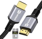 HDMI 2.1 Kabel 4K-8K HDR Gecertificeerde 75M 48Gbps 10K-30Hz 8K-60Hz 4K-120Hz 2K-240Hz ALLM Freesync Dolby ARC eARC HDR10+ HDCP 2.3 VRR Compatibel PS5 Xbox Soundbar Echt 8K Fire TV
