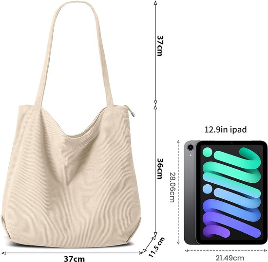 ITIEZY Groot Waterdichte Dames Shopper Tas, 18 Vakken, 16 Inch Laptoptas, Lerarentas, Werktas, Met Ritssluiting, Voor Universiteit, Kantoor, Werk, Reizen, 01 Vielkleurig