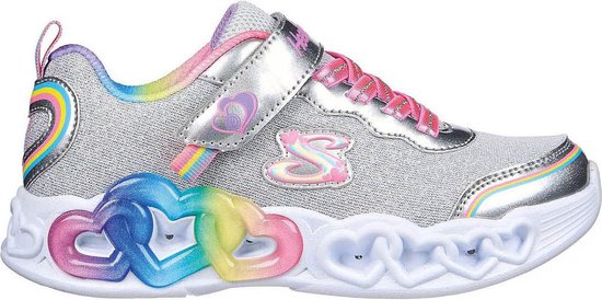 Foto: Skechers infinite heart lights love meisjes sneakers multicolour maat 32