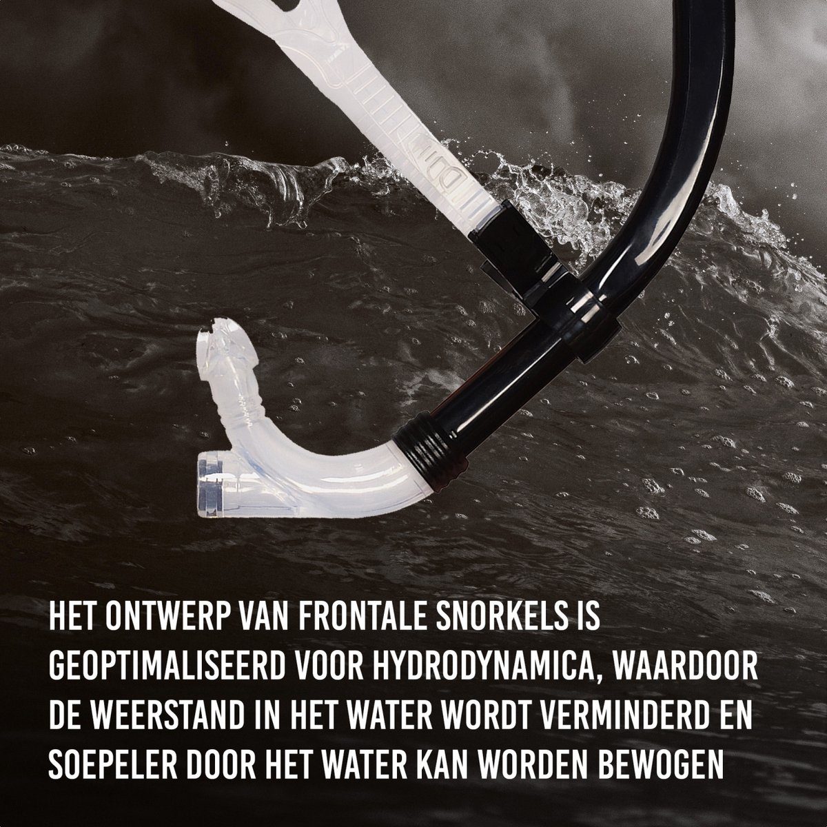 BTTLNS Snorkel - Verstelbare snorkel - Flexibel mondstuk - Ingebouwde ontluchtingsklep - Comfortabele zwemervaring - Hodor 1.0 - Zwart — afbeelding 2