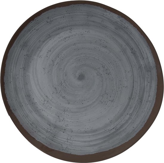 Bo-Camp - Dinerbord - Halo - 4 Stuks - Melamine - Grijs van Bo-Camp — afbeelding 2