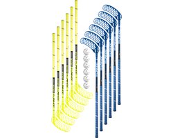 Floorball Set Unihoc GAMER PRO FLEX 12 Sticks + 6 Ballen