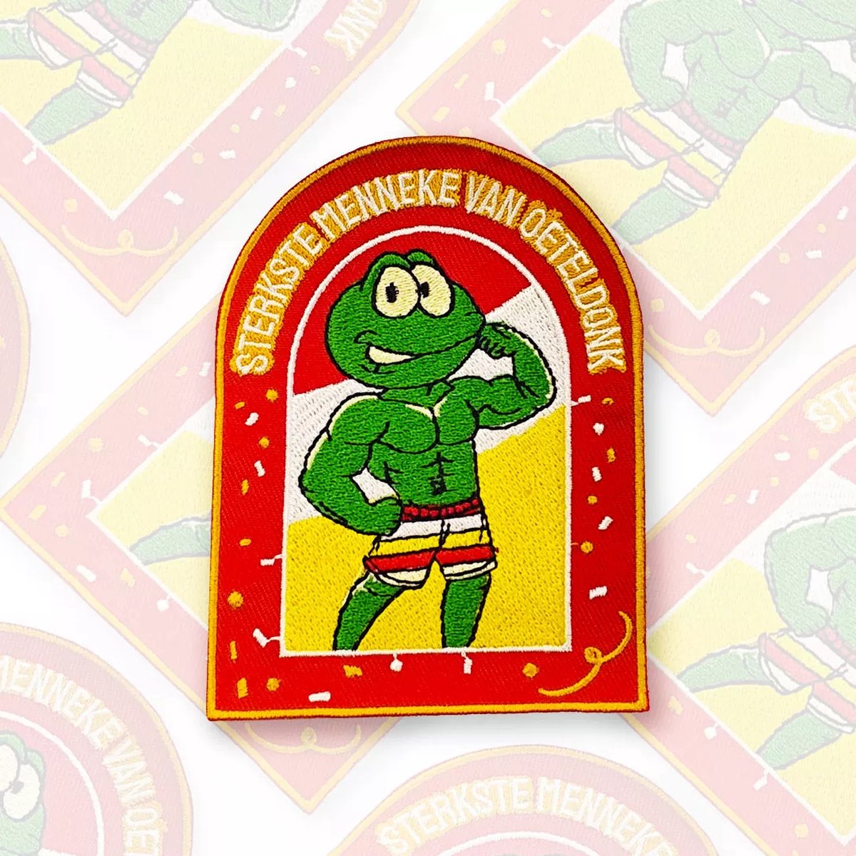 Sterkste Menneke Van Oeteldonk Embleem - Carnavalsembleem - Carnavalskleding - Carnaval accessoires - Strijkembleem
