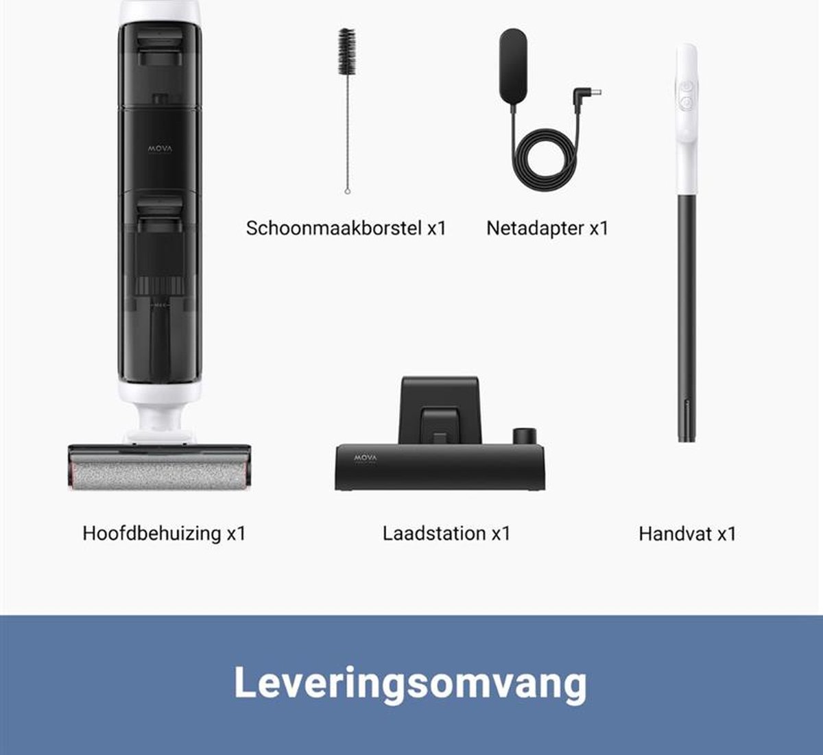 MOVA K20 Draadloze Stofzuiger Wet and Dry met Lange - afbeelding 2