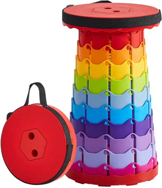 Tabouret De Camping Pliable Rétractable - Siège Portable Jusqu'à 150kg Pour Pêche, Jardin Et Voyage