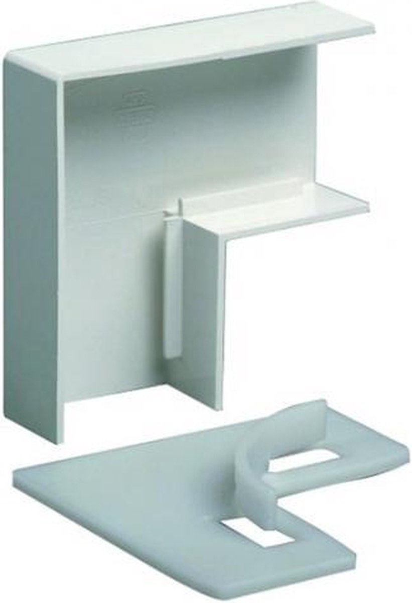 2 STUKS HAAKSE HOEK VLAK P25 WIT - per 2 dozen