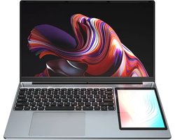 Elementkey TrueVision Lite - 15.6 Inch Laptop Met 7 Inch Tablet Scherm - 12th Gen N100 Processor – Windows 11 Pro – 16GB RAM – 1TB SSD - Zilver
