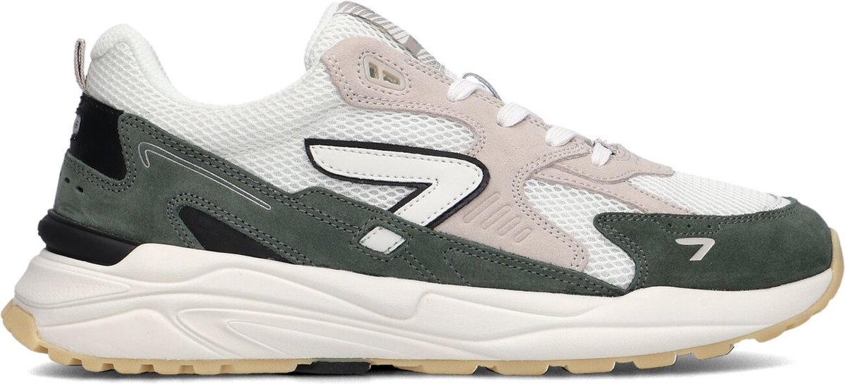 Hub Grid-m Sneakers Leren Sneaker Heren Wit