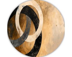 Minimalisme wanddecoratie rond - Minimalistisch wandschaal - Muurdecoratie rond Slaapkamer - Landelijke schilderijen - Wandpaneel - Schilderijen &…