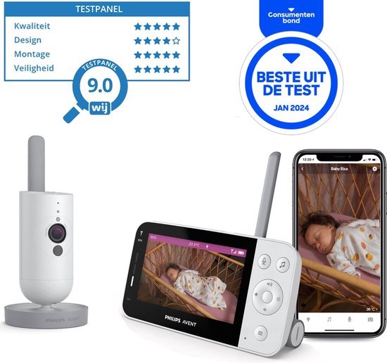 Foto: Philips avent beeldbabyfoon dual connected scd921 26 beeldbabyfoon met app