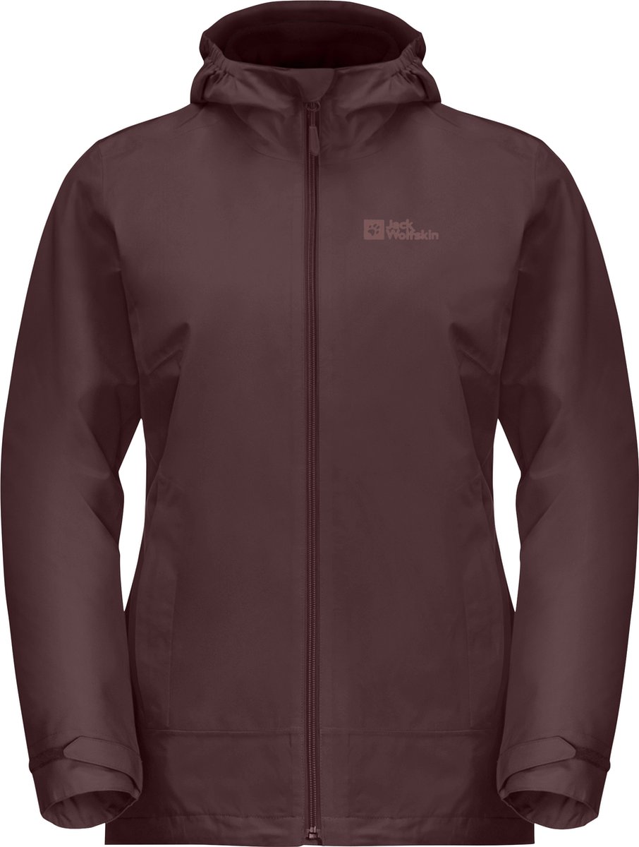 Jack Wolfskin MOONRISE 3IN1 JKT W Dames Outdoorjas ochre Rood