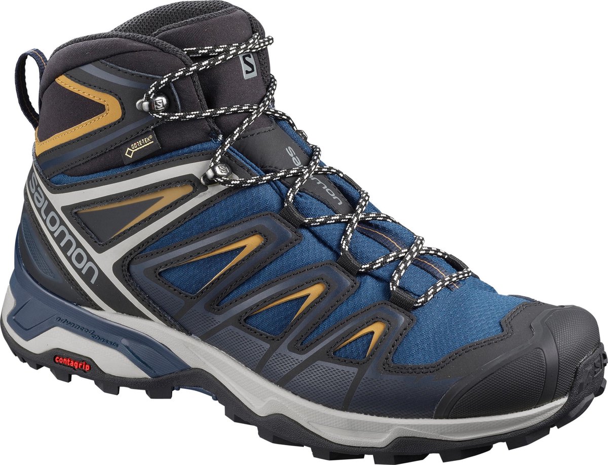 Salomon X Ultra 3 Mid Gtx Wandelschoenen Heren – 2/3 Sargasso Sea / Dark Sapphire Bistre