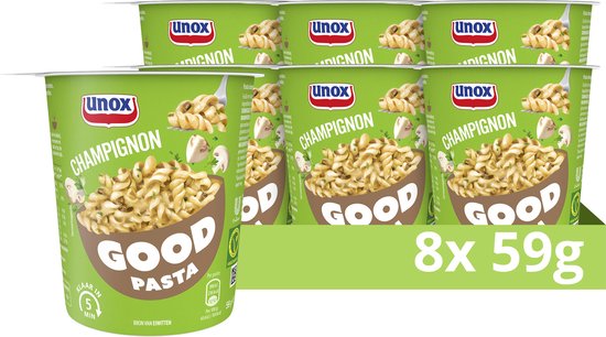 Unox Good Pasta - Champignon - 8 x 59 g - Voordeelverpakking