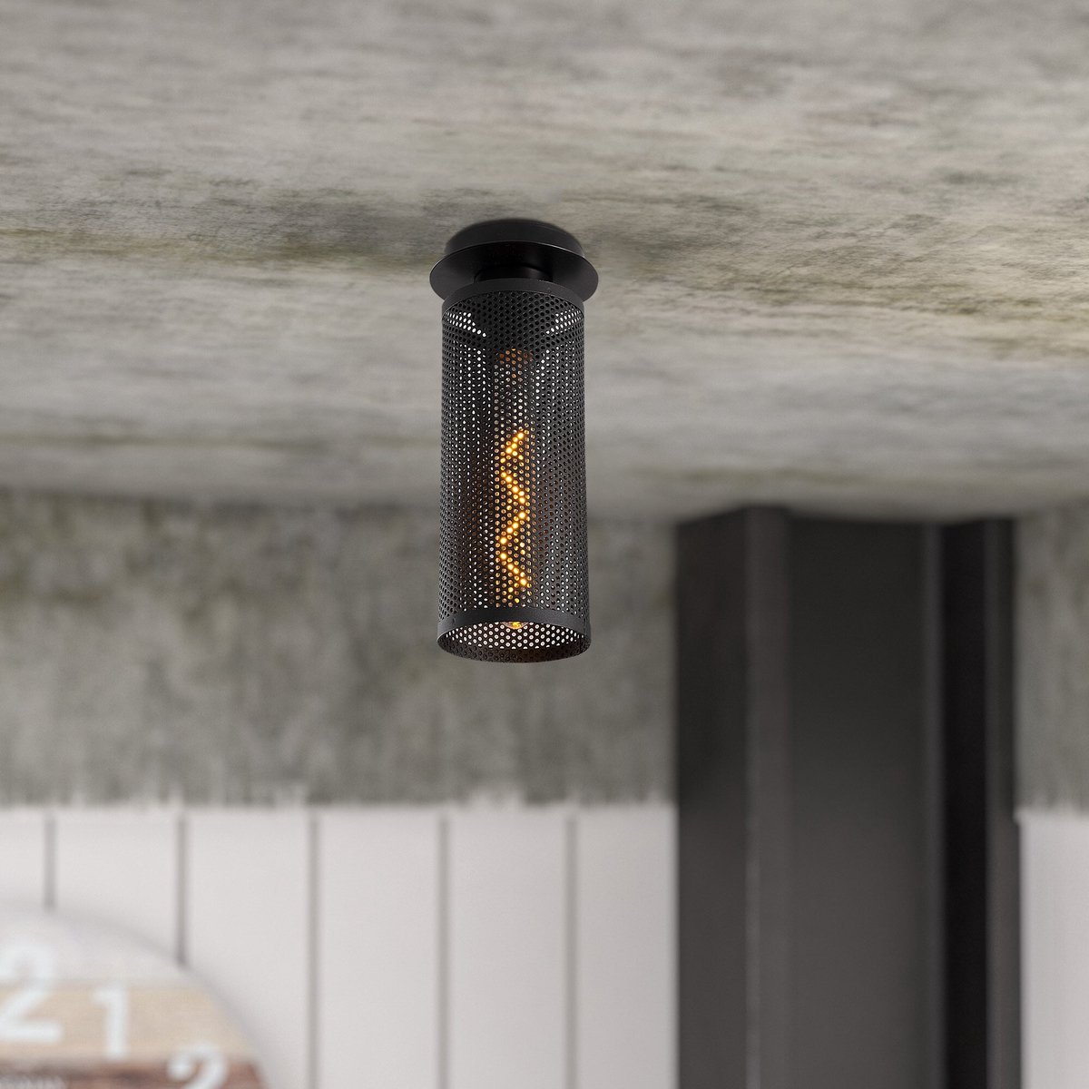 Amasra Kroonluchter | METALEN BEHUIZING | Zwart - Emob - Plafondlampen - Zwart - Metaal
